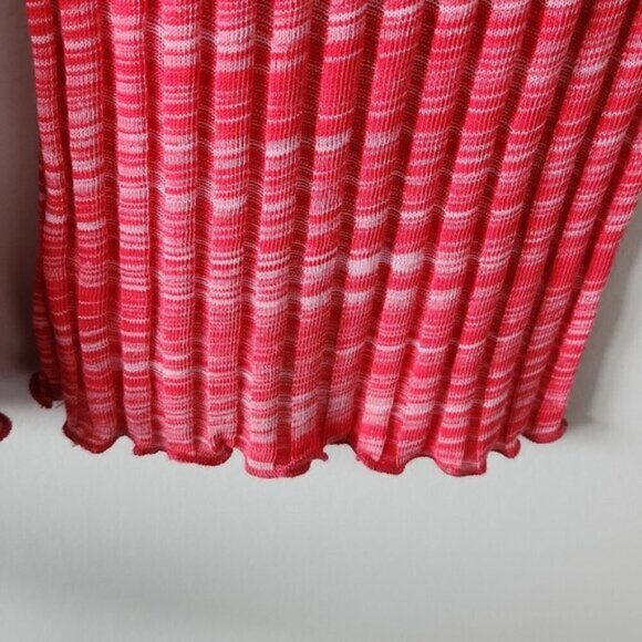 ZARA | Rib Texture Pink Pull On Pants Size Small - Picture 4 of 5